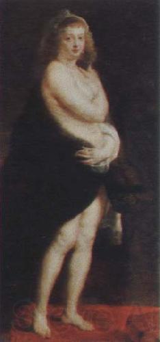 Peter Paul Rubens helene fourment in a fur wrap Spain oil painting art